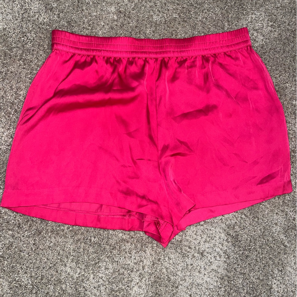 Victoria's Secret Hot Pink Satin Shorts